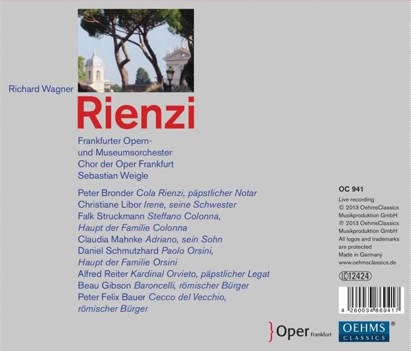 Rückseite einer CD-Hülle mit Titelliste, Künstler und Cover-Art eines Gebäudes.