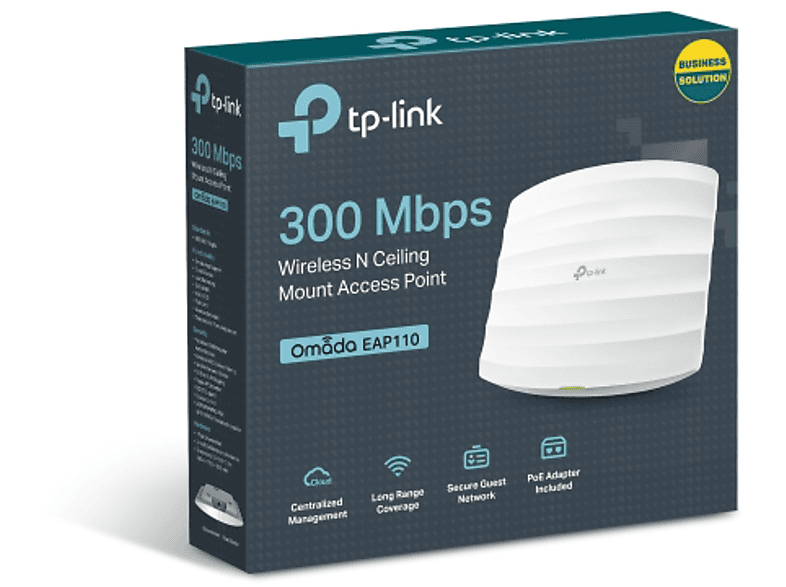 TP-LINK EAP110, 300Mbit/s-WLAN-Accesspoint zur Deckenmontage, Weiß — Foto 3 von 3