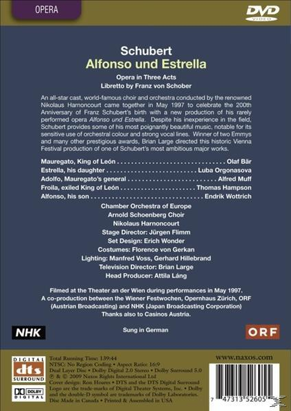 Harnoncourt/Orgonasova/Hampson - Alfonso und (DVD) Estrella 