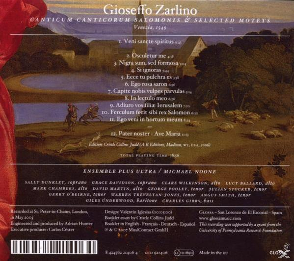 Noone, Noone/Ensemble Plus Ultra - Canticum Canticorum Salomonis/Motetten  - (CD)