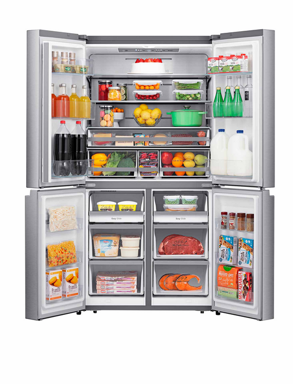 Frigorífico americano - Hisense RQ758N4SAI1, No Frost, 582 l, Motor inverter, Altura 178.50 cm, Inox