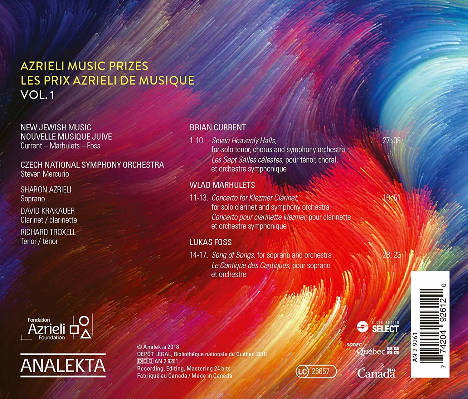 CD-Cover-Artwork mit bunten abstrakten Formen und Noten.