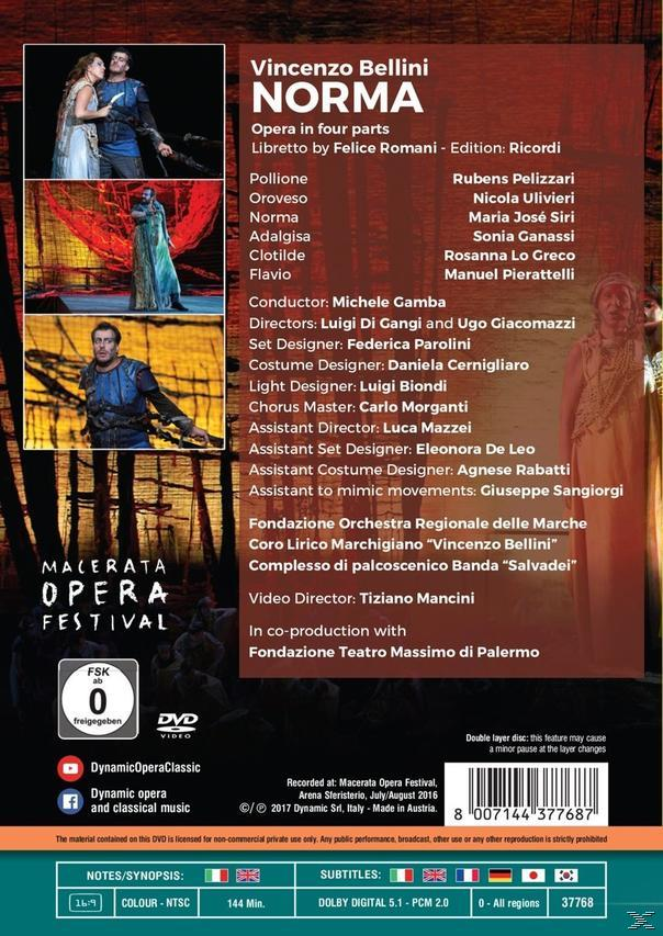 Regionale Marche, Marchigiano Banda Norma - Palcoscenico Orchestra Coro Lirico (DVD) Delle Bellini\
