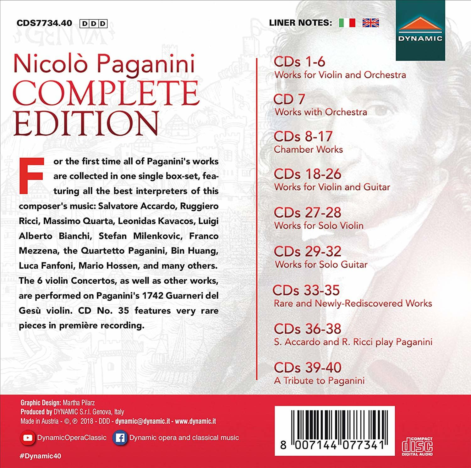 CD-Box-Set mit Text. Rotes, weißes und schwarzes Farbschema.