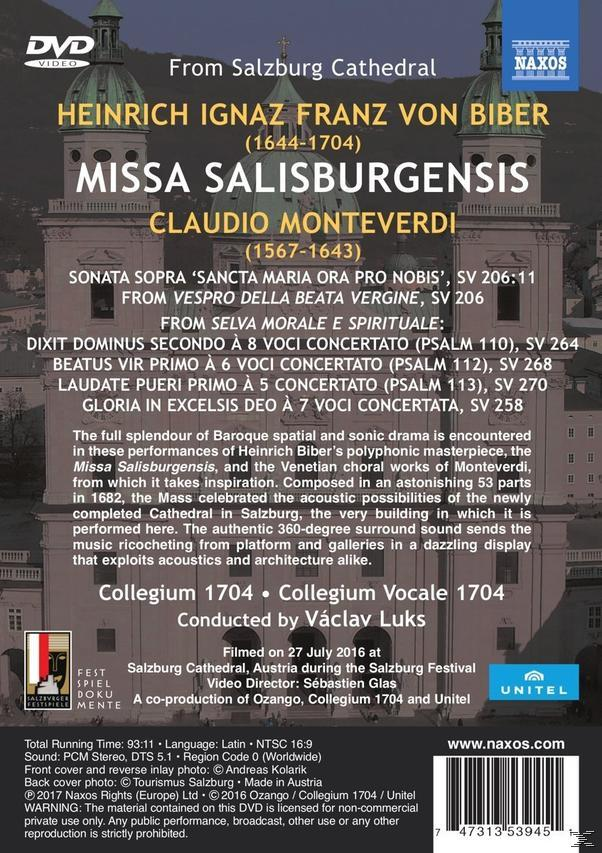 1704 1704, Salisburgensis/Geistliche Vocale Collegium Collegium (DVD) Missa - Werke -