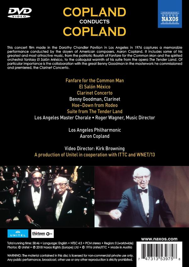 Benny Goodman, Los Angeles Philharmonic Chorale Copland dirigiert (DVD) - Copland Los Master - Orchestra, Angeles
