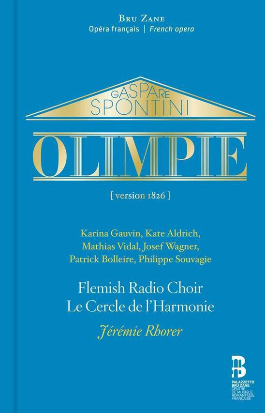 Blauer Buchumschlag mit goldenem Text, betitelt 'Olimpie'.