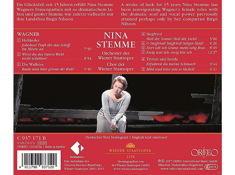 Thumbnail - Nina Stemme, Orchester Der Wiener Staatsoper, Chor Staatsoper - Arien (CD)