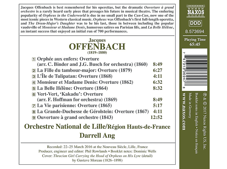 Thumbnail - Orchestre National De Lille - Ouvertüren (CD)