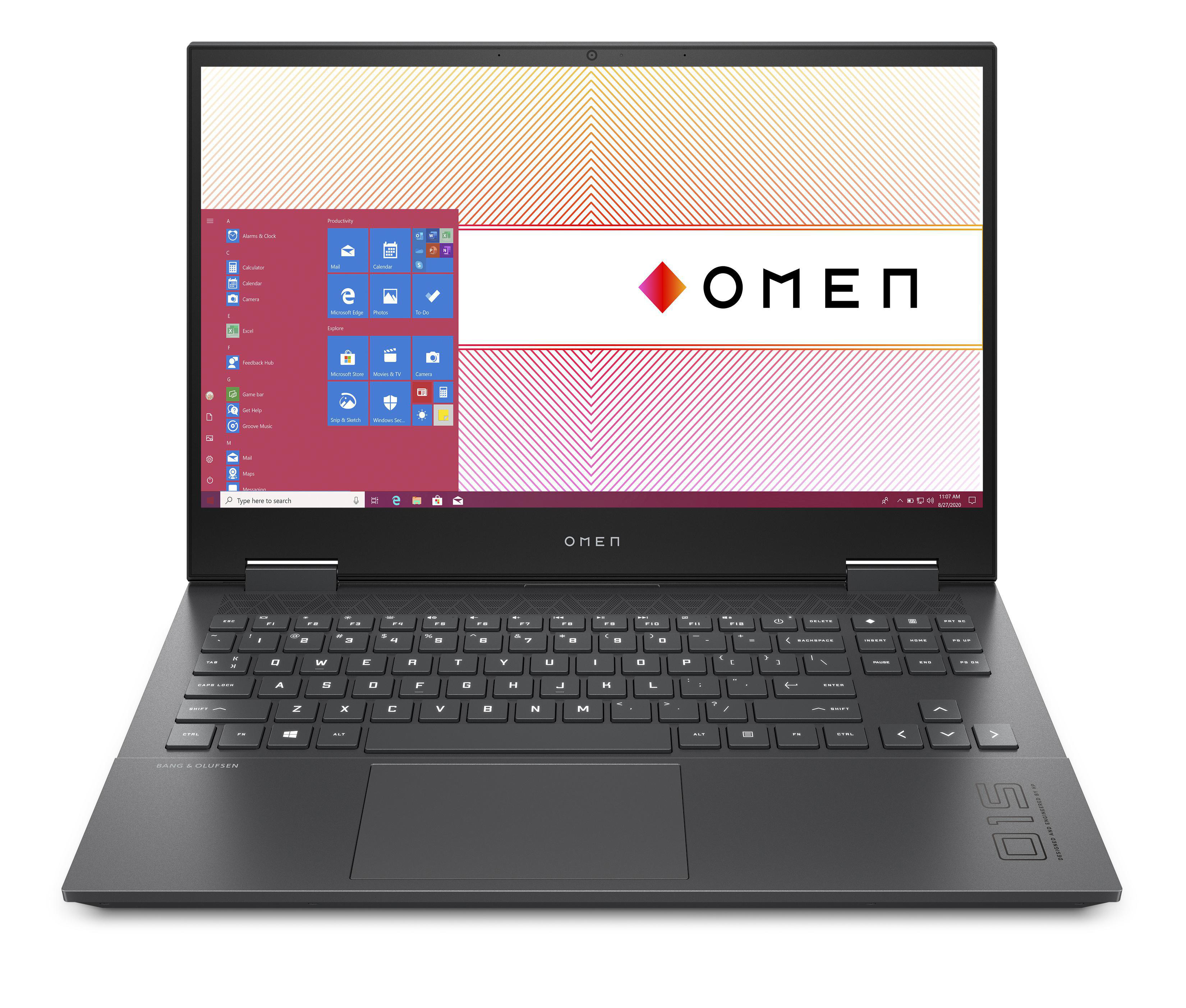 HP OMEN 15 en0375ng Gaming Notebook mit 15 6 Zoll Display AMD Ryzen 7 4800H Prozessor 16 GB RAM 512 GB SSD NVIDIA GeForce RTX 2060 Schwarz Silber Windows 10 Home 64 Bit Gaming Notebook