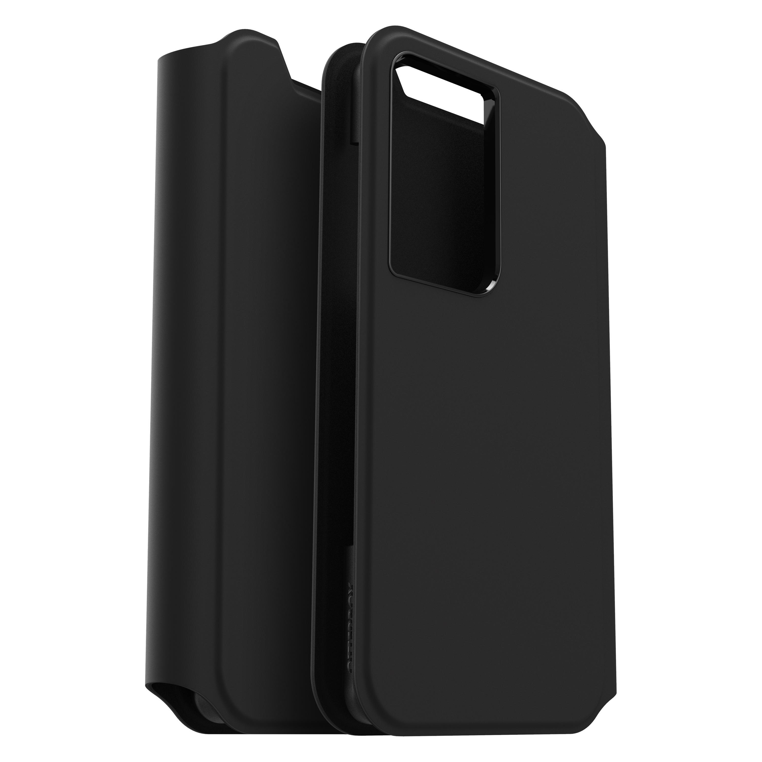 OTTERBOX Strada Via Serie für Samsung Galaxy S21 Ultra, Full Cover, Samsung, Galaxy S21 Ultra, Schwarz
