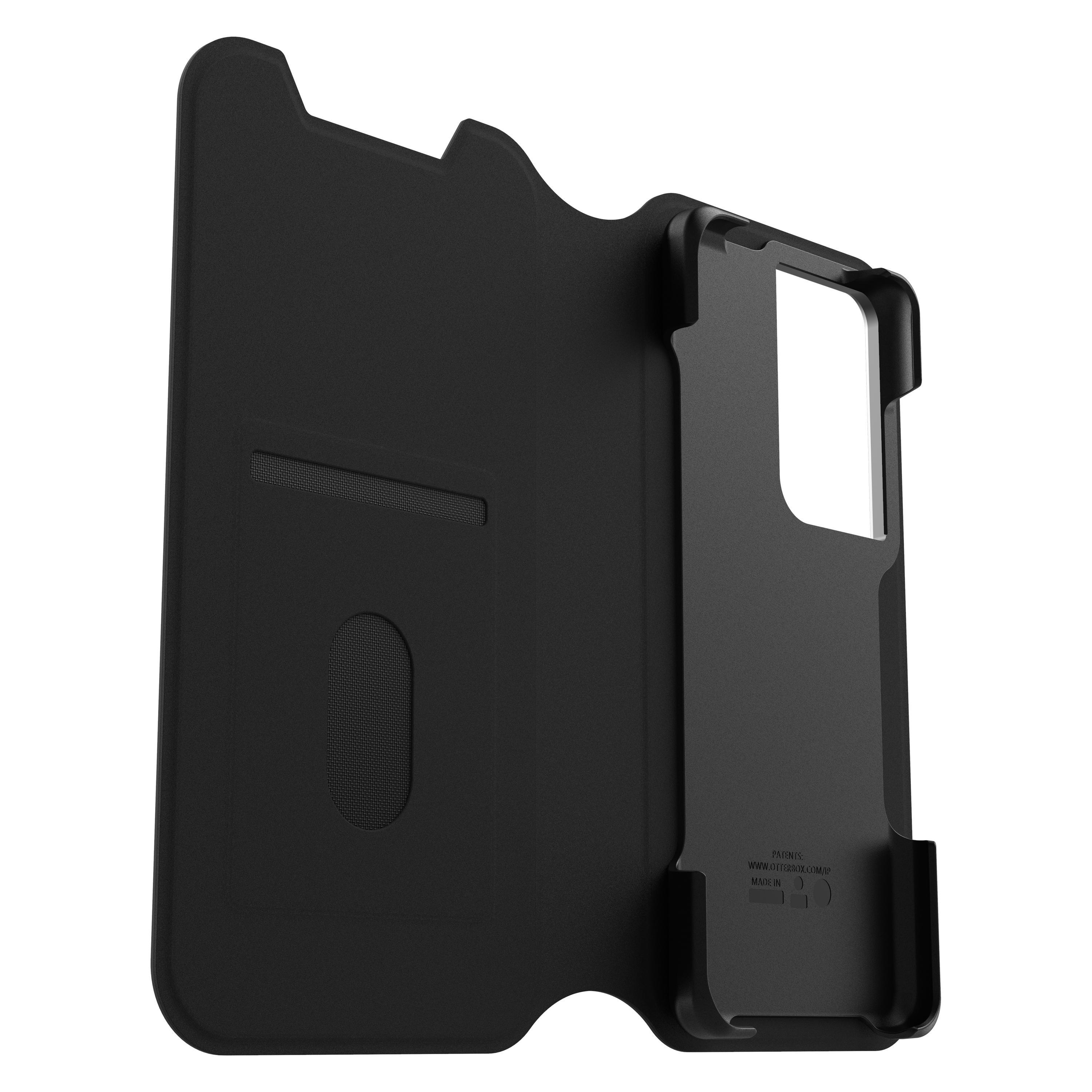 OTTERBOX Strada Via Serie für Samsung Galaxy S21 Ultra, Full Cover, Samsung, Galaxy S21 Ultra, Schwarz