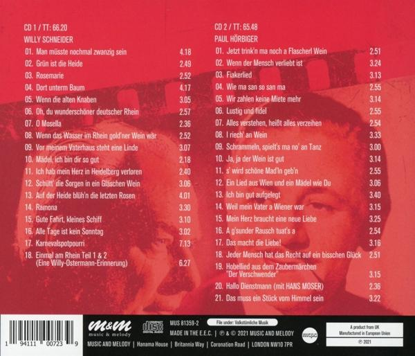 CD-Cover mit Musik-Trackliste und Text.
