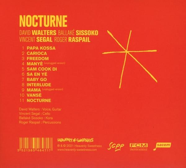 CD-Cover, orangefarbener Hintergrund mit weißem Text. Gelbes Sternenmuster.