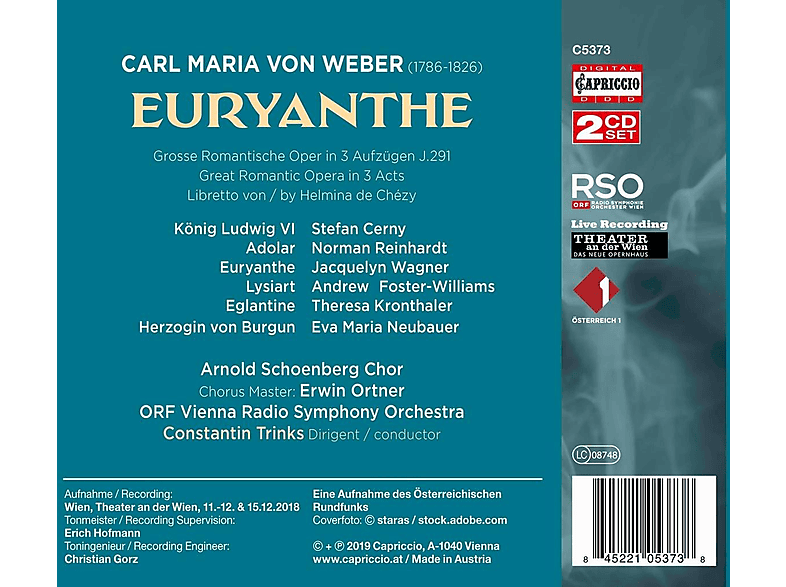 Thumbnail - VARIOUS - Euryanthe (CD)