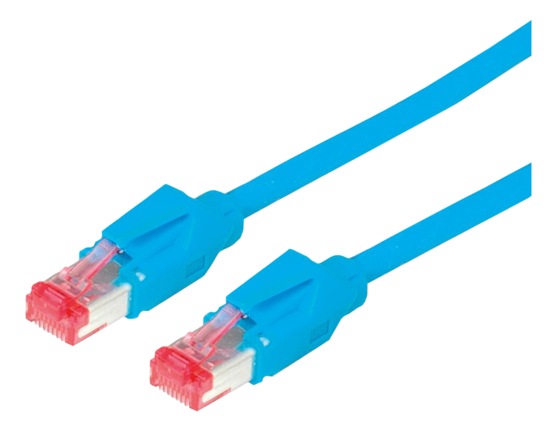 DÄTWYLER 21.05.0154 - Câble réseau, 15 m, Cat-6, Bleu