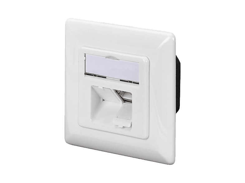 DIGITUS DN-9007-S-1 Cat6a, Datendose, Klasse EA, Designkompatibel, Aufputz; Anschlussdose----Anschlussdose