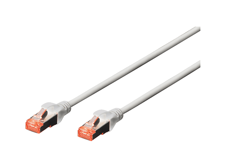DIGITUS DK-1644-100 Cat6 S/FTP, Patchkabel, 10 m, Grau; Patchkabel----Patchkabel