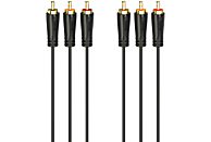 HAMA Audio/video kabel 3 x RCA mannelijk - 3 x RCA mannelijk Gold 3m (205150)