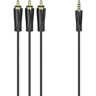 HAMA Câble audio/vidéo Jack 3.5mm 4-Pin - 3 x RCA mâle 1.5m (205154)