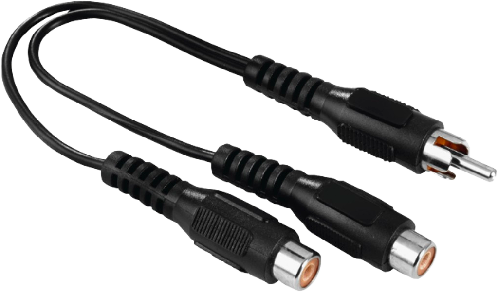 HAMA Adaptateur subwoofer RCA mâle - 2 x RCA femelle (205183)