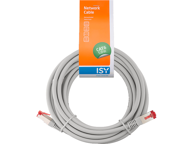 ISY IPC-6050-1, S/FTP Cat6 Netzwerkkabel, 5 m