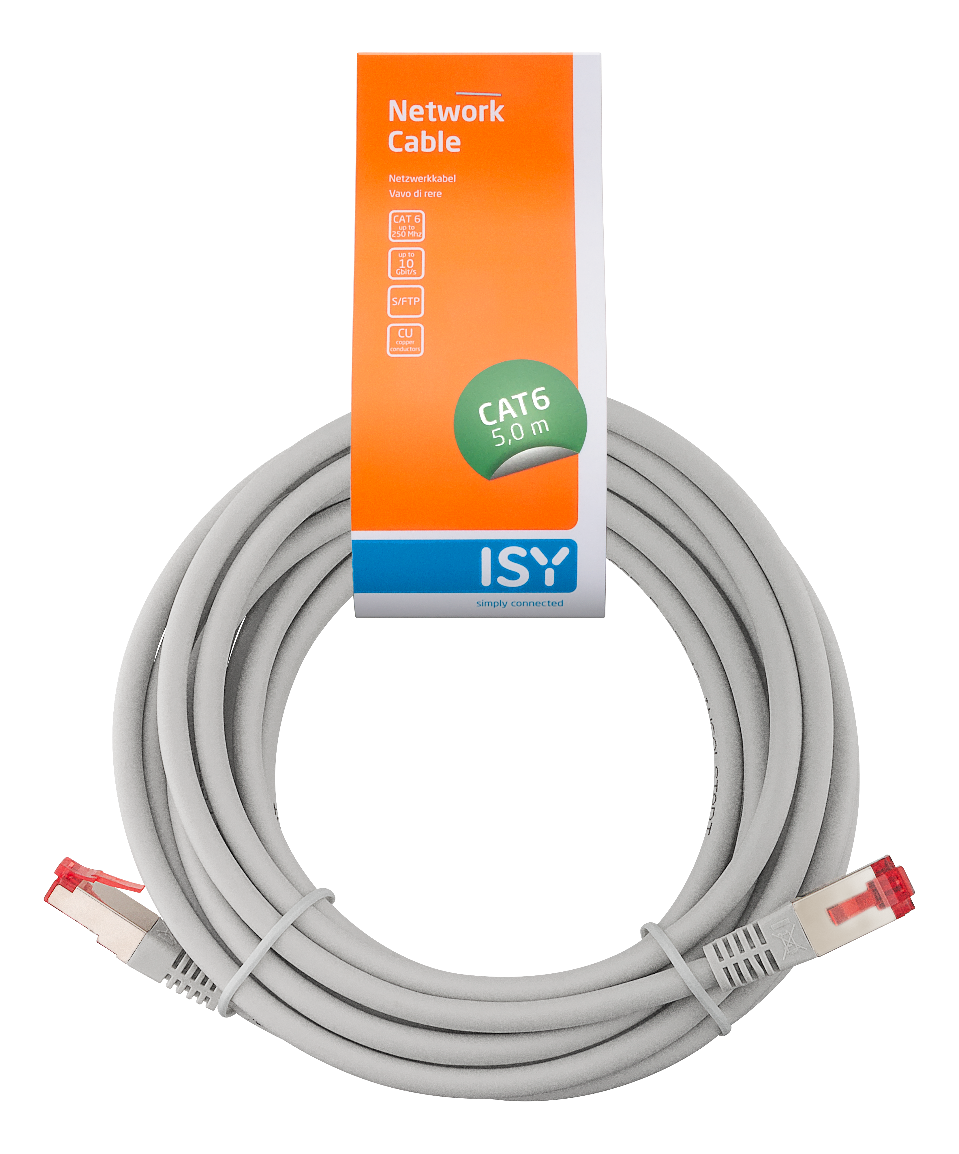 ISY IPC-6050-1 - Câble réseau S/FTP Cat6, 5 m, Cat-6, 10 Gbit/s, Blanc