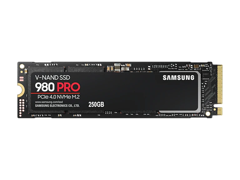 Disco duro SSD 250 GB - Samsung MZ-V8P250BW, PCIe Gen 4.0 x4, NVMe 1.3c, 7000 MB/s, Negro