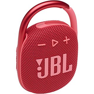 Altavoz inalámbrico - JBL Clip 4, 5 W, 10 horas, Bluetooth 5.1, IP67, Clip&Play, Rojo