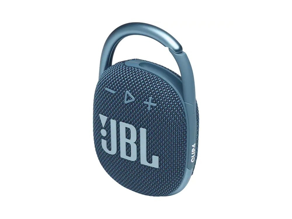 Altavoz inalámbrico - JBL Clip 4, 5 W, 10 horas, Bluetooth 5.1, IP67, Clip&Play, Azul