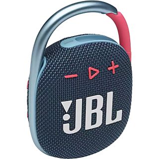 Altavoz inalámbrico - JBL Clip 4, 5 W, 10 horas, Bluetooth 5.1, IP67, Clip&Play, Azul/Coral