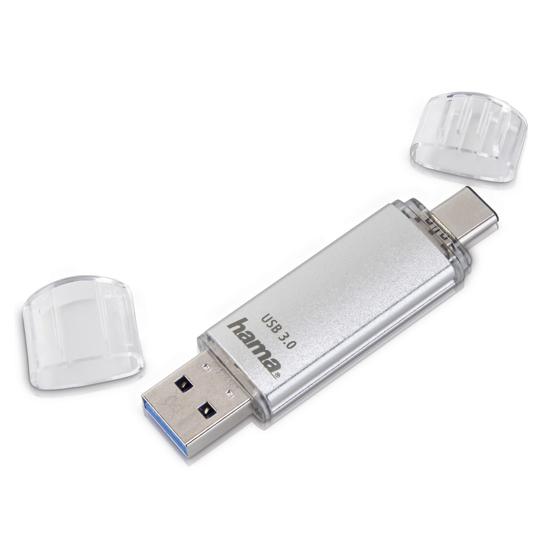 USB-Stick, GB, 40 Silber 128 MB/s, HAMA C-Laeta