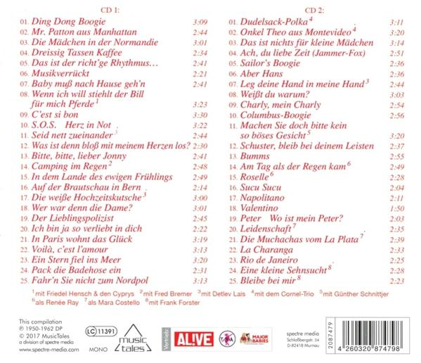 Eine CD mit zwei Titellisten. Der Titel 'This compilation' steht unten.