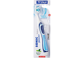 TRISA Trisa Sonic Power Battery Complete Protect - Brosse à dents sonique (Blanc/Bleu)