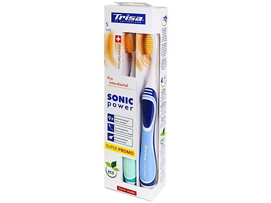 TRISA 4667.0710 SonicPower Akku "Pro Interdental" Duo - Brosse à dents sonique (Multicolore)