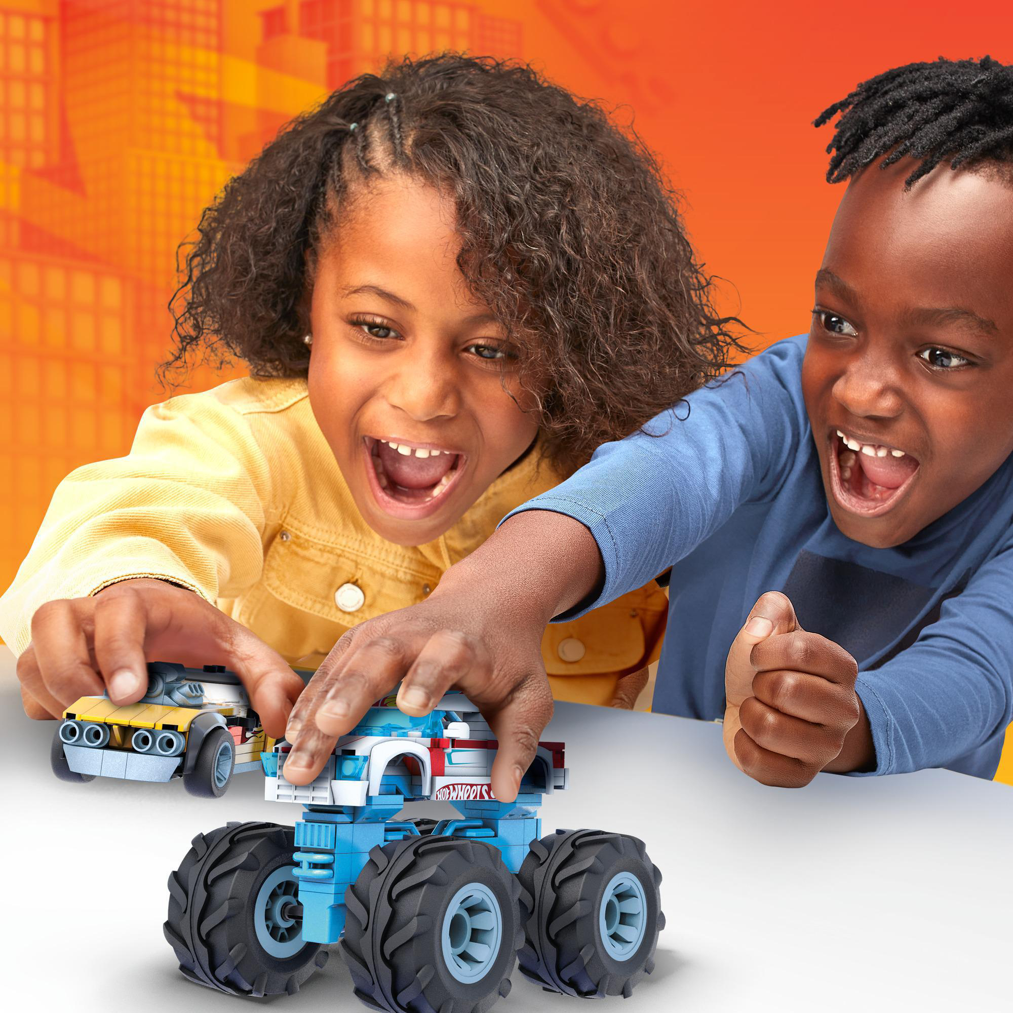 MEGA CONSTRUX Hot Wheels Rodger Dodger & Racing Spielset Mehrfarbig
