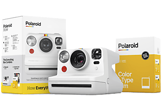 POLAROID Now analóg instant fényképezőgép - fehér + 16 db-os színes i-Type Film