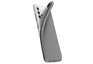 Funda - CellularLine CHROMAGALA32K, Para Samsung Galaxy A32, Goma blanda, Trasera, Negro