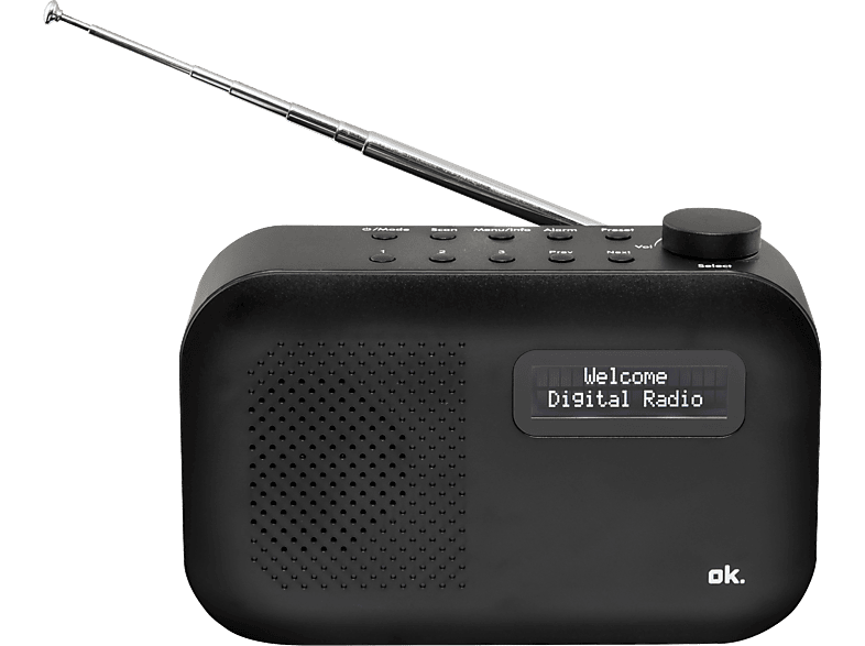 OK. Draagbare Dab+/fm-radio Bluetooth (ord 111bt-b-1)
