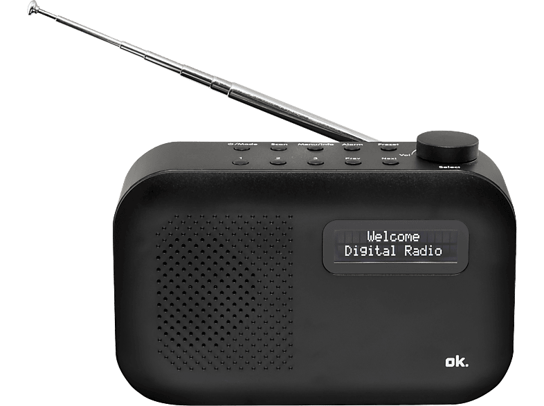 Ok Radio Dab+/fm Bluetooth Portable (ord 111bt-b-1)