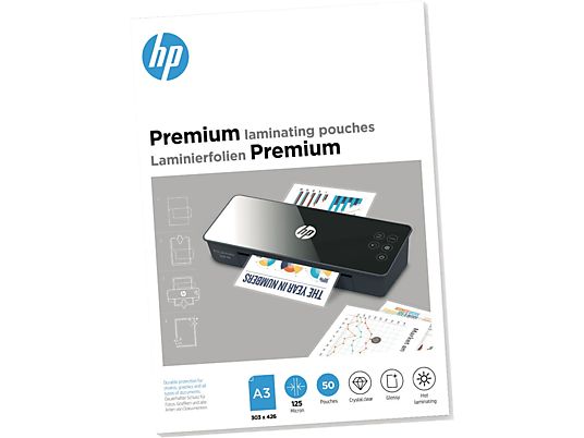 HP Premium A3, 125 Mic. (50 Stk.) - Laminierfolien