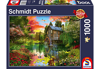 SCHMIDT SPIELE (UE) Die Wassermühle 1.000 Teile Puzzle Mehrfarbig