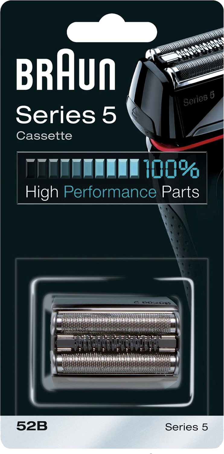 Braun Series 5 cassettescheerkop. Tekst: High Performance Parts, 100%.