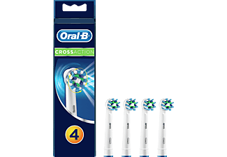 ORAL B Cross Action opzetborstel Wit (3+1 stuks)