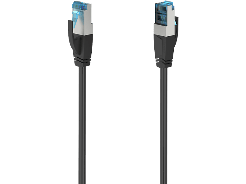 REACONDICIONADO Seminuevo Muy bueno Cable de red - Hama 00200683, 10m, CAT 6a, S/FTP, 10 GBit/s, Conexión RJ45, Negro