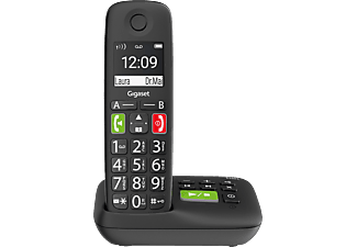 GIGASET Outlet E290A Fekete dect telefon, üzenetrögzítővel