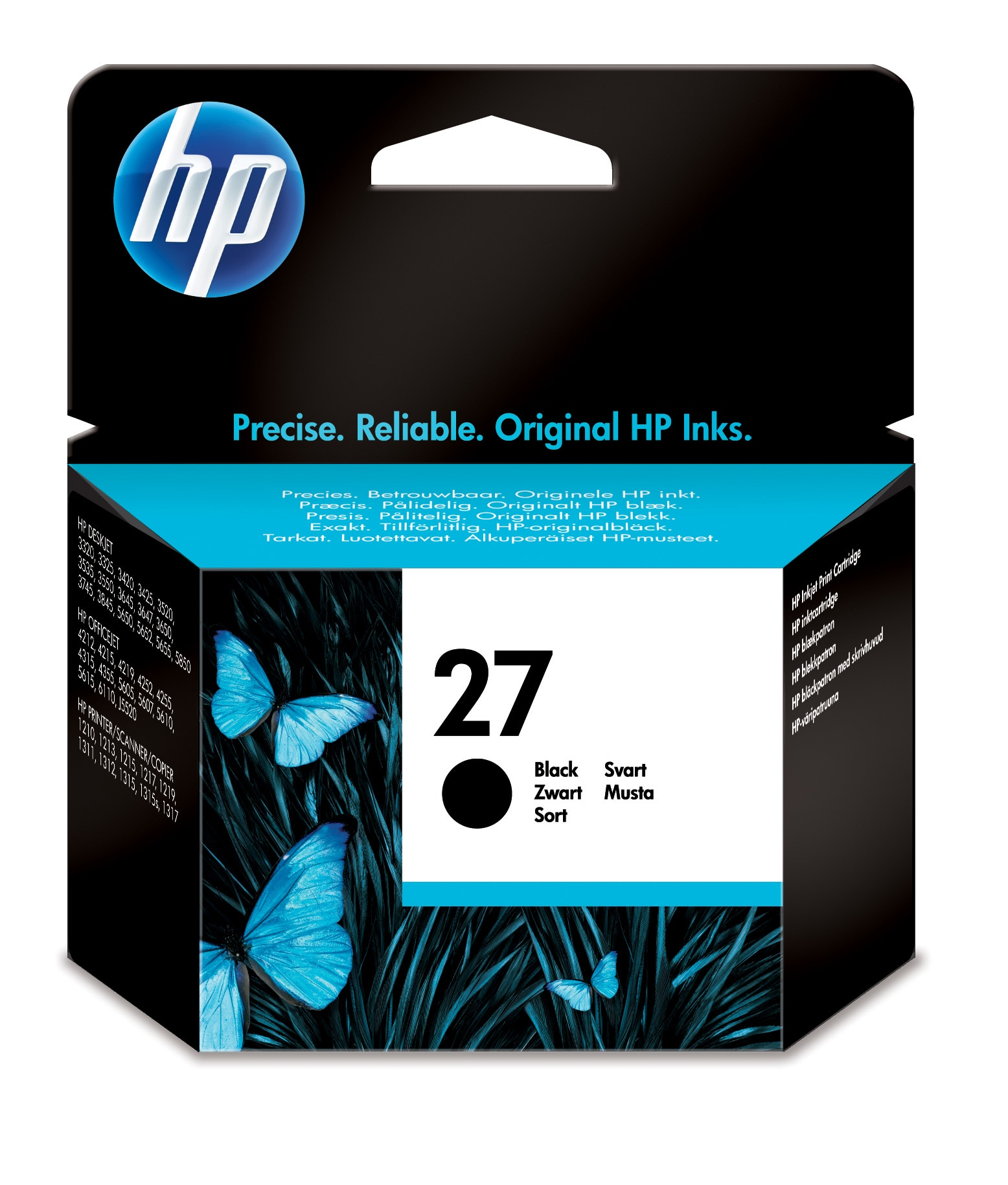Cartucho de tinta - HP 27 Negro, C8727AE