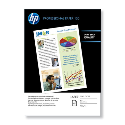 Papel Foto Todos Formatos - HP, Q 6542 A 2 PAPEL A4 SATINADO SUAVE 120 GR 200 HOJA