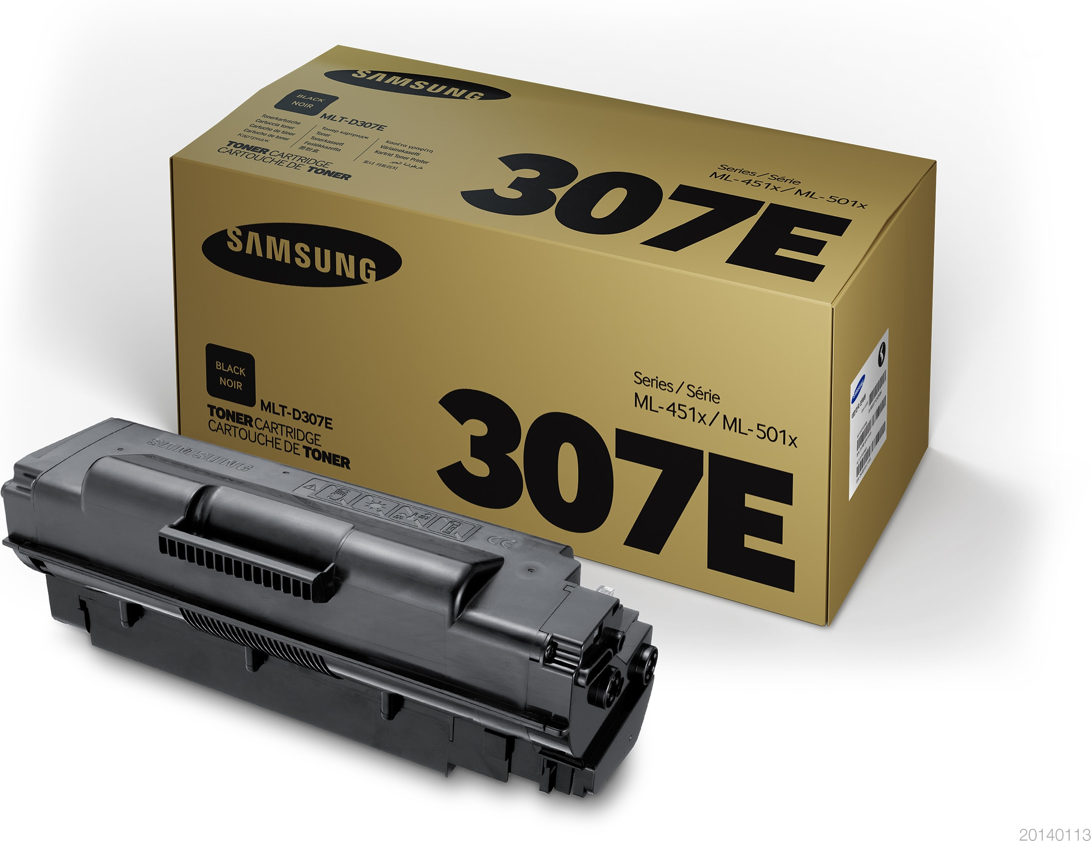 Tóner y cartucho láser - Samsung MLT-D307E, 20000 Páginas, Negro