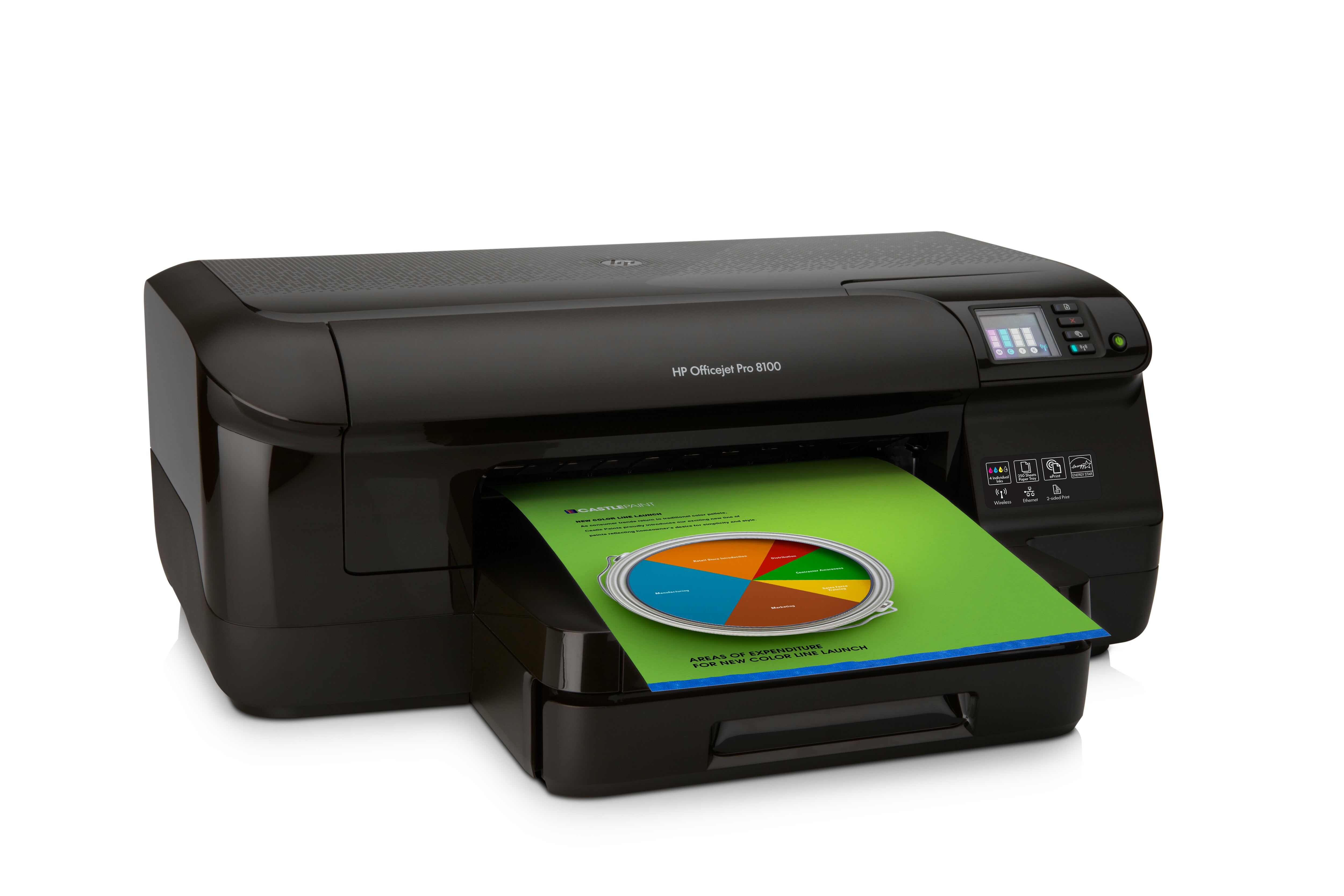 Impresora - HP Officejet Pro 8100 con WiFi e impresión móvil